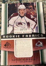 2013-14 SP Game Used Rookie Fabrics Wht Nathan Mackinnon 10/15 JERSEY # Avs