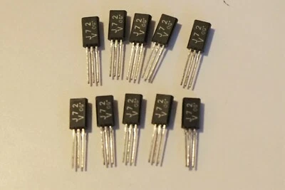 Toshiba Original FET 2SJ72 V - ultra rare matched Pair - 1 Pair (2) Transistors - Image 1 of 2