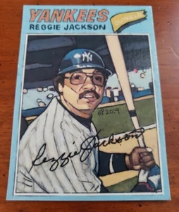 Baseball Art Card Print of Reggie Jackson, 77 - Picture 1 of 2