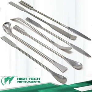 Stainless Steel Artist Make Up Mixing Sculpture Jar Bottle Scraper Spatulas - Picture 1 of 49