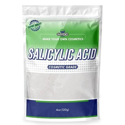 Acide Salicylique MYOC - Grade Cosmétique Pur | 120ml/4Oz.