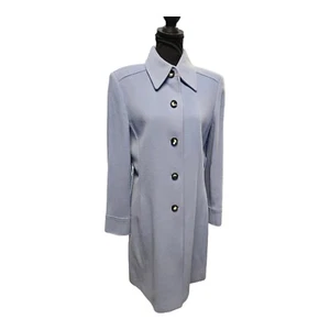 Antonio Melani blau/grau Wollmantel langer Kragen Business Damengröße 12 - Bild 1 von 8