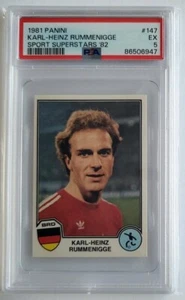 1981 Panini Karl Heinz Rummenigge Sport Superstars 82 #147 PSA 5 - Picture 1 of 2
