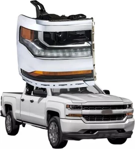 labwork Headlight Assembly, Compatible Replacement for 2016-2019 Chevy Silverado - Picture 1 of 4