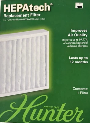 FILTRO HEPAtech HUNTER OEM 30928 purificadores de aire 30057 30124 30067 30078 30079 Foto 1 de 4