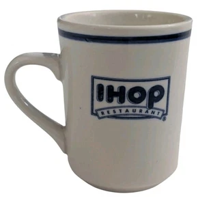 IHOP Delco Coffee Cup Restaurant Blue White International House of Pancakes Mug - Picture 1 of 7