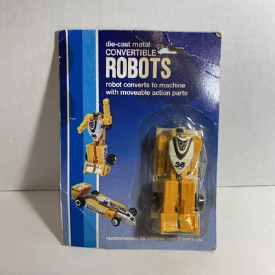 RARE Vintage Die-cast Metal Convertible Robots Formula-1 Car Renault Elf - New - Image 1 of 4