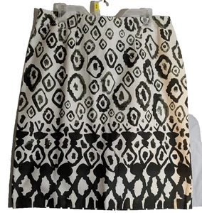 Sharagano women's 12 geometric design zip skirt multicolor NWT - Picture 1 of 4