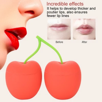 Women Portable Cherry Shaped Lip Plumper Enhancer Lip Enhancement Device Bea DON - Bild 1 von 4