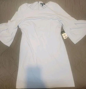 Lauren Ralph Lauren Neu mit Etikett 145 UVP Damengröße 16 eisblau Glockenärmel Midikleid - Bild 1 von 8