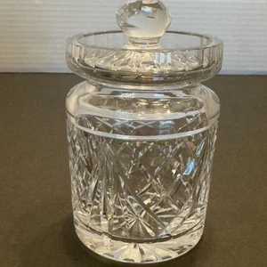Waterford Lismore Crystal Jelly Jam Jar with Lid Excellent Vintage - Picture 1 of 9