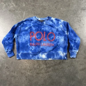 Polo Ralph Lauren Sweatshirt Youth Small Blue Pullover Preowned - Picture 1 of 13