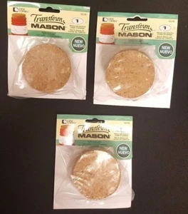 6 Cork Lids - Stoppers - Mason, Ball, Canning Jars - Regular Mouth - 6 NEW Lids - Picture 1 of 3