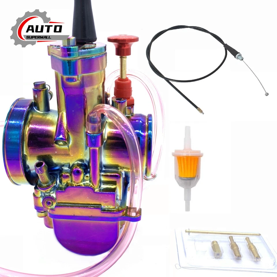 PWK32 Carburetor w Throttle Cable for Yamaha YZ175 YZ80 YZ85 YZ100 YZ125 Foto 1 de 4