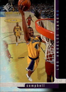 1996-97 SP Los Angeles Lakers Basketball Card #51 Elden Campbell