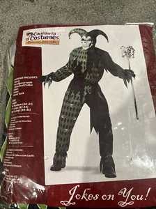 Jokes on You Adult L (42-44) Halloween Costume Joker California Costume Mask+ - Picture 1 of 2