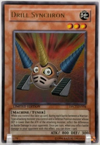 ✨1996 Yu-Gi-Oh! Drill Synchron (DPCT-ENY04) Ultra Raro - Edición Limitada LP 🃏 - Imagen 1 de 2