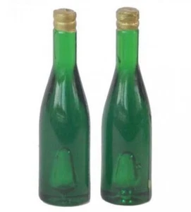 Muñeca miniatura - verde oscuro 0,75L botella de vino sin etiqueta - Imagen 1 de 1