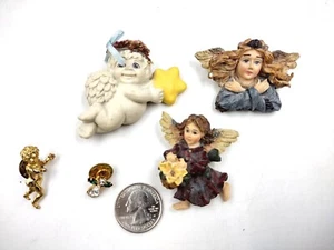 Lote de 5 broches y prendedores de ángel - Imagen 1 de 7