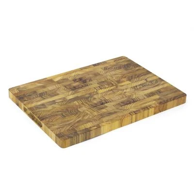 Teak End Grain Chopping Board | Endgrain Butcher Block Rectangular Cutting Board - Image 1 of 4