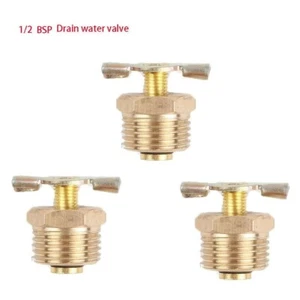 AIR COMPRESSOR TANK 1/2 BSP DRAIN PLUG VALVE /TAP/ DRAIN COCK WITH T-HANDLE - Picture 1 of 3