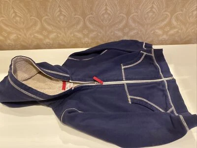 Sudadera con capucha forrada de sherpa azul talla 4 de Hanna Andersson para niño Foto 1 de 4