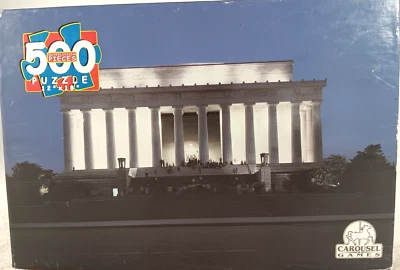 Lincoln Memorial 550 Piece Jigsaw Puzzle Carousel Games - Image 1 of 4
