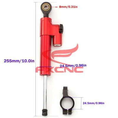 Motorcycle Stabilizer Steering Damper Fits Honda CBR600 F4i 1999 2000 2001-2004 Foto 1 de 4