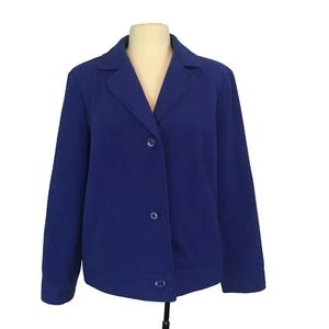 Spring + Mercer Womens Purple 3 Button Blazer Jacket Coat, size 14 - Picture 1 of 8