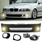 Fit 96-03 BMW E39 5Series M5 Style Replacement Front Bumper Body Kit+Fog Light