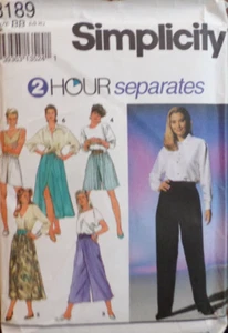 Simplicity Sewing Pattern 8189 Misses Skirt Pants Shorts and Skirt Size LG-XL UC - Picture 1 of 6