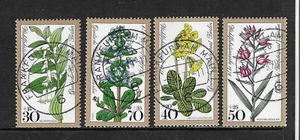 Germany SC # 9NB148-151 Woodland Flowers . Used - Picture 1 of 1