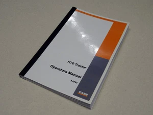 Case 1170 Traktor Betreiber Manuell Owners Pflege Buch Neu - Picture 1 of 5