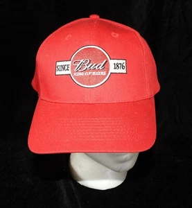 Vintage Budweiser Since 1876 Red Ball Cap Adjustable size - Picture 1 of 7