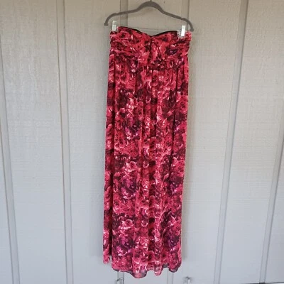 Giambattista Valli Impulse Strapless Floral Maxi Dress SZ 6 Bow Party Cocktail - Image 1 of 4