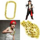 Skeleteen Rapper Gold Chain Accessory - 90S Hip Hop Fake Gold Costume Necklace -