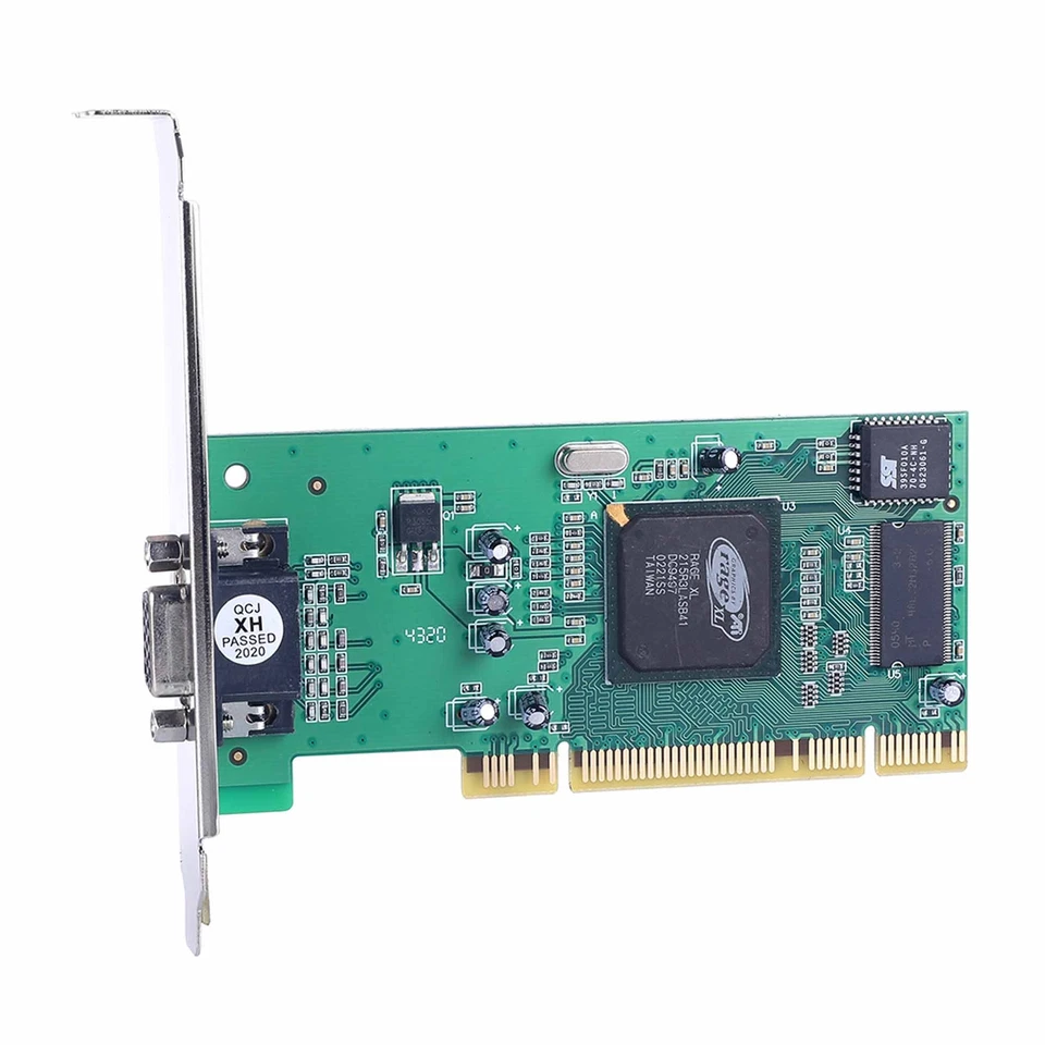 Desktop Computer PC PCI Graphics Card Adapter ATI Rage XL 8MB VGA Video Module - Image 1 of 4