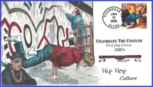 USA1 #3190o U/A COLLINS HAND PAINTED FDC 1980s Hip-Hop Culture - Picture 1 of 1