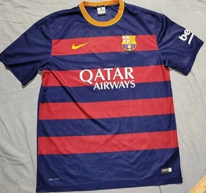 Camiseta deportiva de fútbol 2015 Nike FCB Barcelona para hombre mediana M Dri-Fit Unic - Imagen 1 de 12