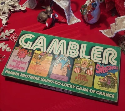 VINTAGE 1977 Gambler Board Game #49 Parker Brothers Rare Complete - - Image 1 of 4