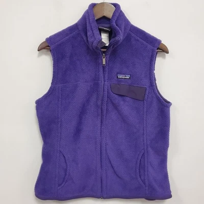 Chaleco Patagonia Mujer Cremallera Completa Re Herramienta Talla L Púrpura Exterior Capas Ligero Foto 1 de 4