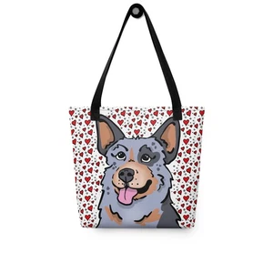 Blue Heeler Australian Cattle Dog Valentinstag Tragetasche Geschenk 15x15" - Bild 1 von 19