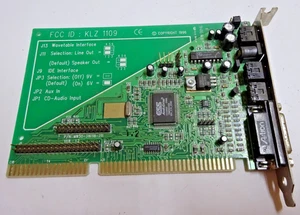 ESS KLZ 1109 Audio-Drive ES1868F ISA DOS Vintage Karta audio Karta dźwiękowa #GK11923 - Zdjęcie 1 z 3