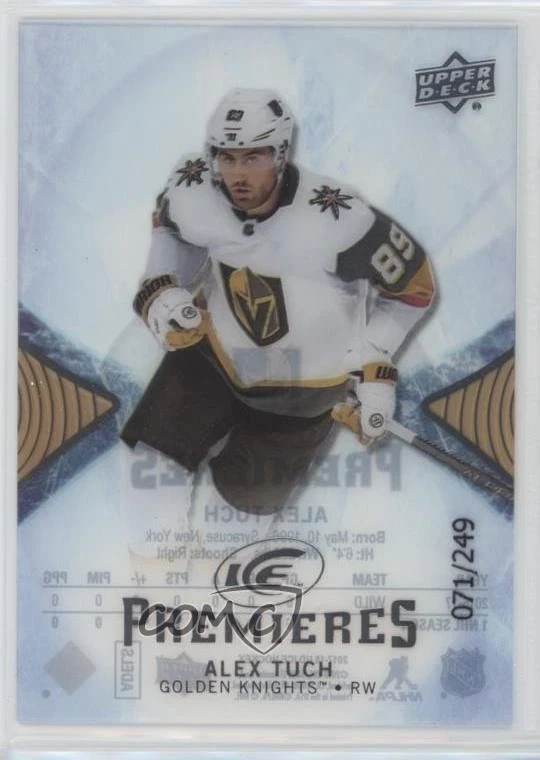 2017-18 Upper Deck Ice Ice Premieres /249 Alex Tuch #189 Rookie RC - Image 1 of 2