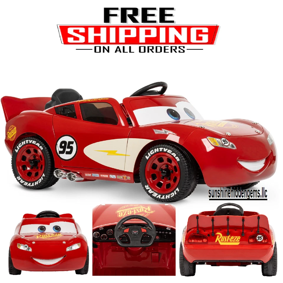 Coches Disney Pixar 12V Lightning McQueen para niños Foto 1 de 4