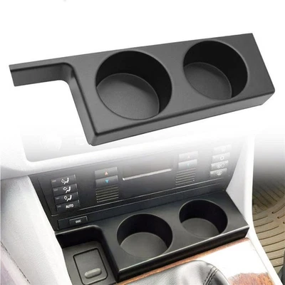 Black Front Cup Holder Fit For BMW E39 5-Series 1997-2003 528i 525i 530i 540i M5 - Image 1 of 4