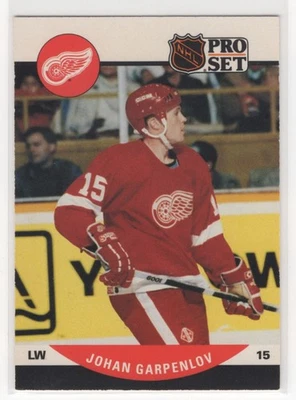 1990-91 Pro Set Johan Garpenlov Rookie Detroit Red Wings #605 - Image 1 of 2
