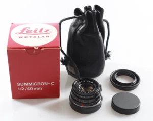 Leitz Wetzlar Leica 2/40 Summicron-C 40mm 1:2 Leica M Mount CL CLE mit Box - Bild 1 von 13