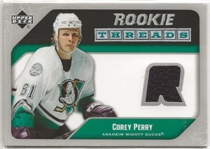2005-06 Upper Deck Rookie Threads Jersey #RTCP Corey Perry Anaheim Ducks - Picture 1 of 2