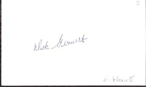 Handsignierte Karteikarte - Dick Gernert Boston Red Sox First Baseman (d 2017) - Bild 1 von 1